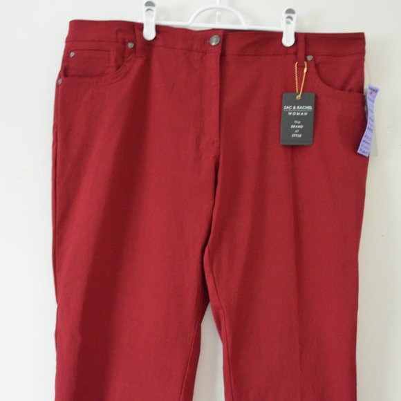 Zac & Rachel Garnet Slim Leg Stretch Pants 22W - Picture 4 of 12